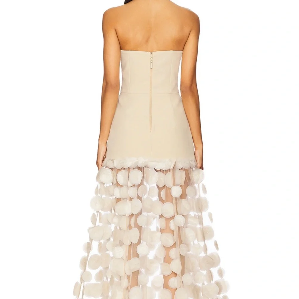 Bronx and Banco Cream Strapless Maxi Dress - Picture 3 of 4
